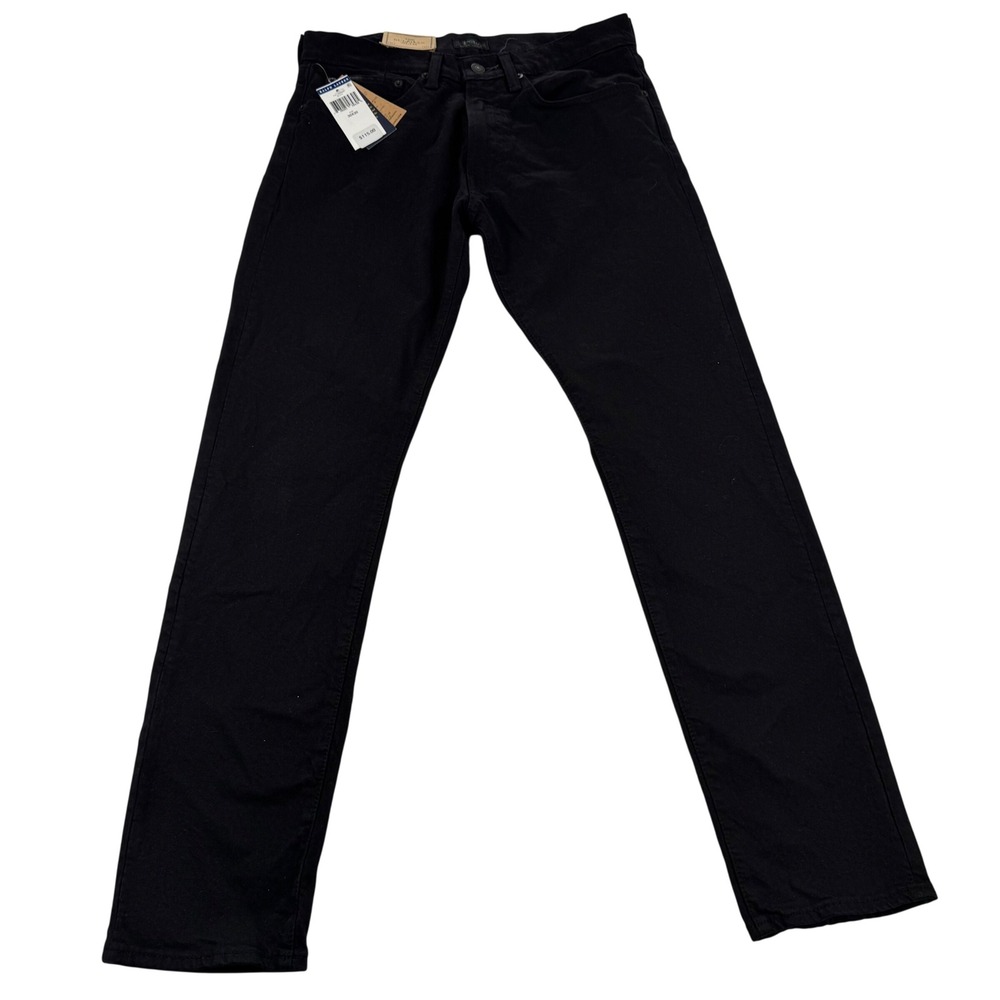 Polo Ralph Lauren Sullivan Slim Jeans Men 30x30 Black Minimalist Streetwear
